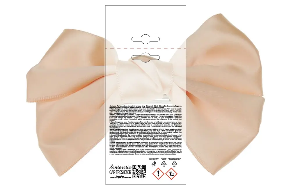 Шаблон персонализированной упаковки ароматизатора для автомобиля, аромат:﻿KHLOE-K